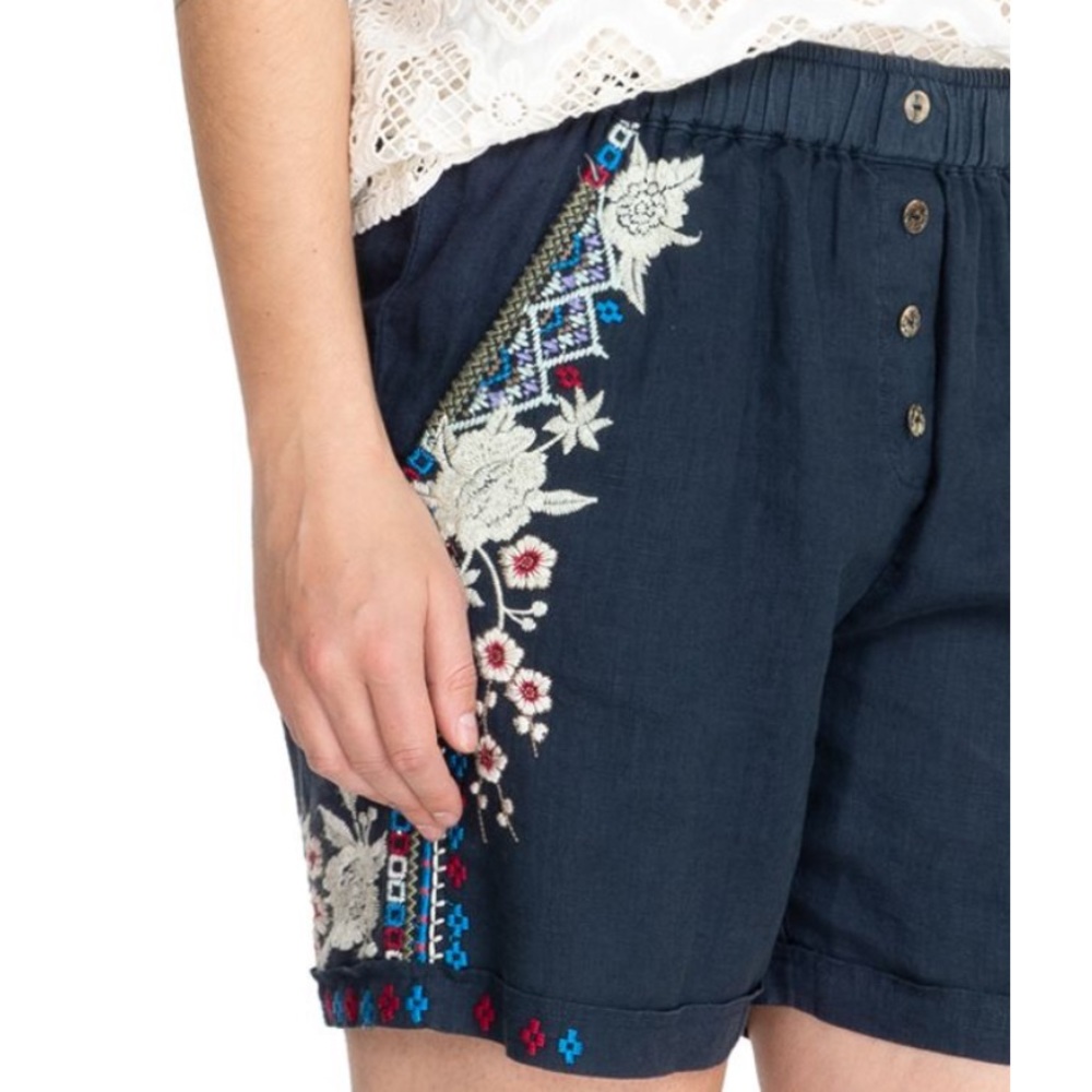 Johnny Was Florence button front short
